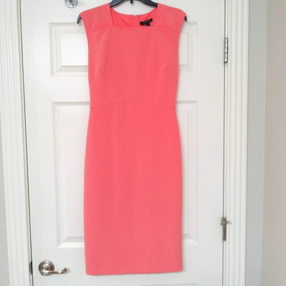 Banana Republic Coral / Salmon Dress Fitted